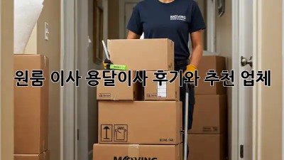 원룸 이사? 용달이사 후기와 추천 업체!